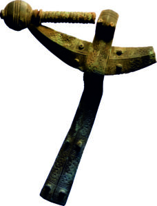 The luxurious ornament of a 9th-century Saaremaa warrior: crossbowfi bula decorated with Scandinavian animal motifs. Photo: Marika Mägi
